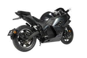 Moto électrique grise haute vitesse 100 km/h, 72V 52Ah, longue autonomie, moto électrique sportive pour adulte, Hurricane 1 Racing Bike - Product Image 2