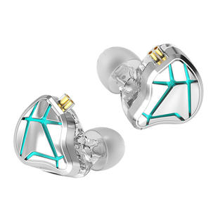 KZ ESX Écouteurs filaires en métal 12mm Dynamic Driver HiFi Monitor Headset avec microphone pour la musique et les jeux - Product Image 1