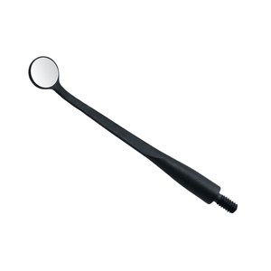 Miroir buccal microscopique rond en gros, ultra-fin HD 0,7 mm, finition noire mate, pour inspection orale, recharge endodontique, remplacement revêtu - Product Image 5