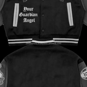 Veste universitaire vierge pour hommes vente en gros veste bombardier Letterman pour université veste universitaire pour hommes - Product Image 4