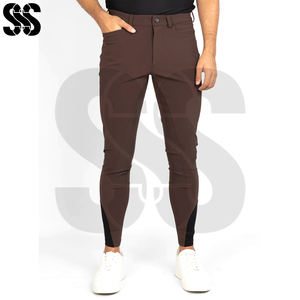 Pantalones de Equitación Duraderos de Mezcla de Algodón/Poliéster/Spandex para Hombre, para Entrenamiento y Competición, Corte Ajustado, Personalizables - Product Image 5
