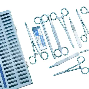 ステンレス鋼197 pcs開腹術器具セット-外科用医療器具ロット新しい優れた品質私たちの外科のトップ