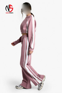 Conjunto Deportivo de Alta Calidad para Mujer, Sudadera Holgada con Forro Polar y Pantalones Deportivos de Algodón, Traje Deportivo Cómodo y Activo 2026 - Product Image 3