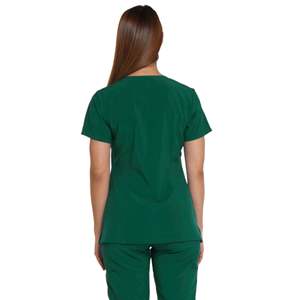 Uniforme d'hôpital à manches courtes, OEM, clinique, femmes, logo personnalisé, ensembles de blouses médicales, toile, écologique, léger - Product Image 4