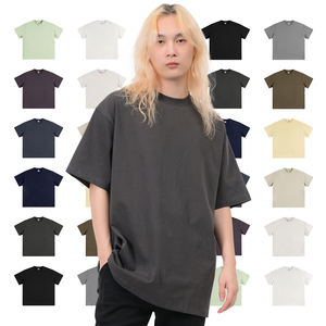 Camiseta extragrande lisa de peso pesado de alta calidad, camiseta en blanco personalizada con bordado de impresión para hombres - Product Image 1