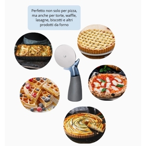 Set di 2 Rotelle Tagliapizza in Acciaio Inossidabile con Manico Ergonomico in Plastica e Lama Affilata da 6,35 cm - Product Image 6