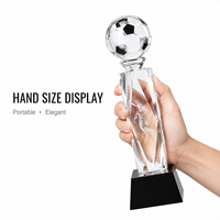 Trophée en cristal de haute qualité personnalisé pour le basketball, le football et les sports, pour les souvenirs en cristal