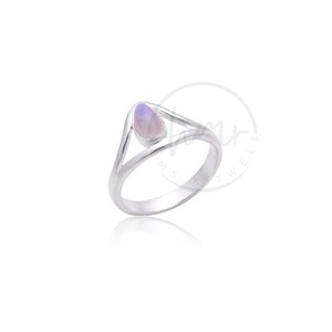 ลดกระหน่ำ925สเตอริงเงินรูปมงกุฎสีรุ้งธรรมชาติเครื่องประดับแบบมินิมอลสำหรับงานแต่งงาน - Product Image 1