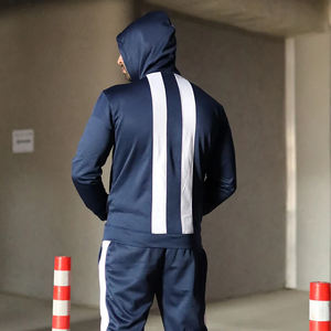 Ensemble pantalon de survêtement et sweat à capuche pour homme en coton personnalisé Streetwear pour Survêtement empilé à imprimé bouffant pour l'hiver - Product Image 4