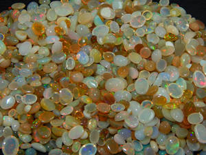 Lote de cabujón de ópalo etíope piedras preciosas sueltas Multi fuego 100% ópalo Natural sin tratamiento piedras preciosas aplicadas - Product Image 3