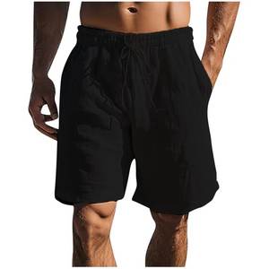 Bañador de verano para hombre, pantalones cortos lisos, informales, elásticos, relajados, pantalones cortos de secado rápido - Product Image 4