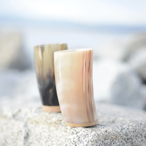 ถ้วยดื่มธรรมชาติ | ถ้วยฮอร์นไวกิ้ง | ถ้วยดื่มทำมือถ้วยแก้ววัว - Product Image 5