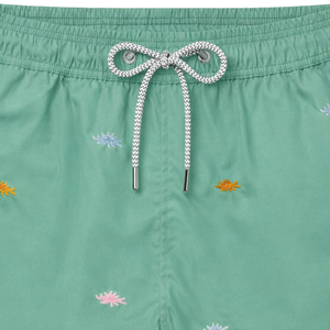 กางเกงว่ายน้ำชายสีเขียว กางเกงชายหาดฤดูร้อน น้ำหนักเบา แห้งเร็ว - Product Image 6