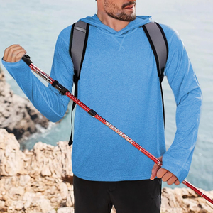 Chemise de pêche pour homme en spandex à sublimation personnalisée, chemise de pêche personnalisée 3D, poche à capuche, chemise de pêche en polyester - Product Image 4