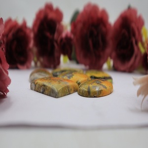 Jaspe Amarillo Natural Bumblebee, Gema Suelta Cabujón para Joyería, Formas Mixtas, Efecto de Color por Gramo - Product Image 5