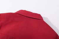 Veste de travail rétro pour homme avec logo personnalisé OEM, 100% coton, ample, décontractée, vintage, rouge, streetwear, vestes de travail pour homme