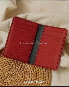 Portefeuille d'affaires classique fabriqué à la main pour hommes court sécurisé en cuir tanné végétarien élégant prix de gros - Product Image 6