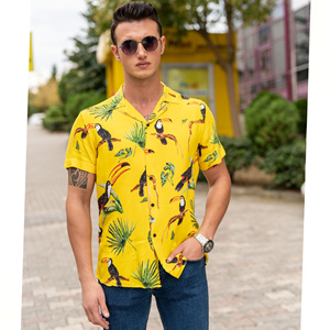 Camisas hawaianas de playa de manga corta, ropa Vintage personalizada, estampado de resort elegante, fiesta informal Floral, verano ecológico para hombre - Product Image 3