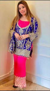 Classique élégant femmes crêpe coton robe broderie florale décontracté court genou longueur conception avec technique tissée 100% coton - Product Image 6