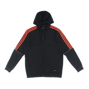 Sweat à capuche zippé Adidas 3-Stripes SOST pour homme, couleur : Noir/Noir, 100% authentique - Product Image 1
