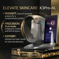 Analyseur de peau et de visage professionnel de bureau à 8 spectres avec IA et Wi-Fi pour SPA et salon