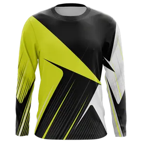 Motocross Jersey Motocross Áo sơ mi thời trang tùy chỉnh mát màu xanh thiết kế thăng hoa Motocross bánh trẻ em dành cho người lớn MX Jersey