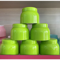 Emballage de soins de la peau cosmétiques ODM OEM vert bleu violet rose conteneur de beurre corporel en plastique PET pot de crème 250ml manufacture du Vietnam