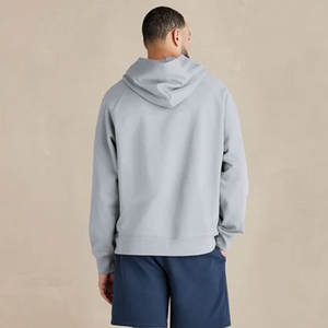 Sans cordon automne et hiver 100% coton hommes pull à capuche zippé personnalisé sweats à capuche coupe ample pour homme - Product Image 4