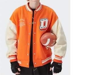 Chaqueta Varsity Bordada Personalizada de Alta Calidad, Chaqueta de Invierno con Forro Polar Grueso Estándar para Hombre, Marca Personalizada - Product Image 3