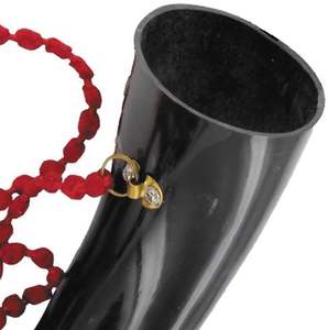 Cuerno de búfalo ecológico hecho a mano Natural 100%, cuerno de soplado personalizado único, estilo de vaca y búfalo pulido - Product Image 2