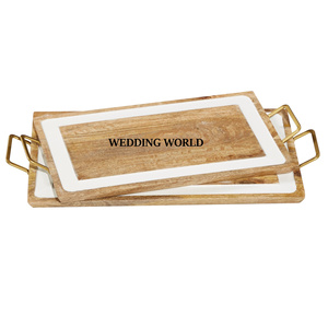 Mesa decorar superventas plato de Chocolate de diseñador hecho a mano Venta caliente artículos de boda al por mayor de lujo nueva bandeja de Chocolate - Product Image 2