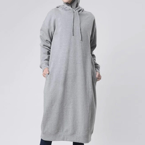 เสื้อคลุมอาบายะแบบสวมหัวผ้าเจอร์ซีย์เรียบง่ายสำหรับละหมาด ขายส่ง เสื้อผ้าอิสลามแบบดั้งเดิม ระบายอากาศได้ดี เสื้อฮู้ดระบายอากาศสำหรับผู้หญิง - Product Image 5