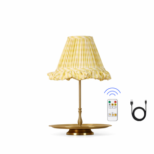 Không dây thực phẩm cấp 304 thép không gỉ hiện đại dẫn Khay bảng đèn điều khiển cảm ứng 5000mAh Pin E14 cơ sở cho khách sạn nhà hàng - Product Image 1