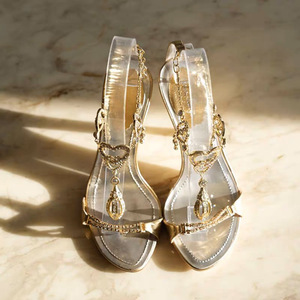 Nouvelles sandales à talons hauts sexy à bout pointu, confortables, antidérapantes, avec strass papillon et brides croisées, pour un style époustouflant - Product Image 4