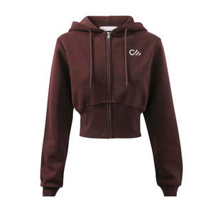 Sudaderas Cortas para Mujer al por Mayor a Precio Económico, Impresión de Logotipo Personalizado, Sudaderas Transpirables de Manga Larga en Venta - Product Image 2