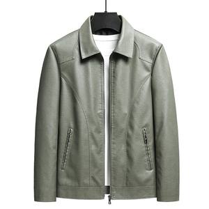 New Stylish Wholesale Fashion <b>Jacket</b> Manufacturer Made Top Quality <b>Sheepskin</b> <b>Jackets</b> Custom Stand Collar Zipper <b>Jacket</b> For <b>Men</b> - Product Image 1
