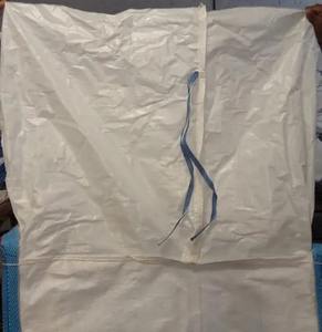 Vente flash sur les sacs en vrac FIBC à fond plat et à jupe supérieure stabilisée aux UV avec ligne, conçus pour la manipulation de poudres industrielles - Product Image 1