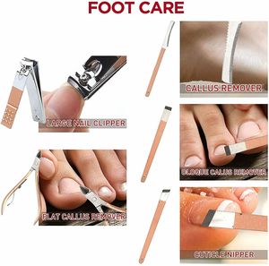 Juego de manicura de acero inoxidable 2023, 12 piezas, Etiqueta Privada, KIT de manicura y pedicura - Product Image 5