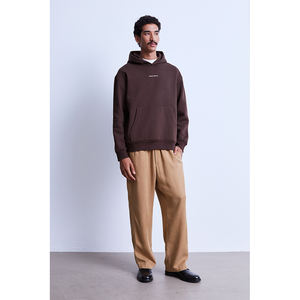 กางเกงวิ่งขายาวผ้าคอตตอนหนาทรงหลวมสำหรับผู้ชายกางเกงวิ่งเอวยางยืดใส่ได้ทั้งชายและหญิงโลโก้ออกแบบได้ตามต้องการ - Product Image 1