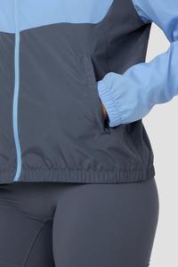 Ensemble de vêtements de sport Color Block pour femmes Veste à capuche légère Biker Shorts Crop Top 3 Piece Gym Outfit - Product Image 6