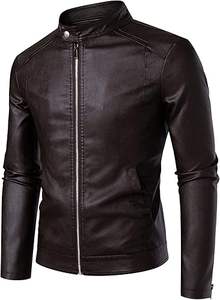 Chaqueta de Piel de Vaca para Hombre, Transpirable, Ecológica, de Secado Rápido, Cálida para Invierno, Cuello Alto, Estilo Casual, Alta Calidad, Precio Razonable - Product Image 2