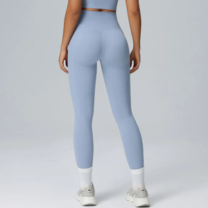 Service OEM d'évacuation de l'humidité Leggings de yoga à taille haute élastique pour femmes Pantalon de gym Vêtements de fitness Legging sans couture Pantalon serré pour femmes - Product Image 3