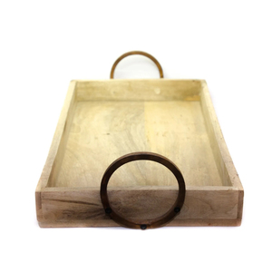 Plateau en bois vintage de la meilleure qualité, ensemble d'ustensiles de cuisine, plateau en bois naturel personnalisé OEM, gravure directe indienne - Product Image 1