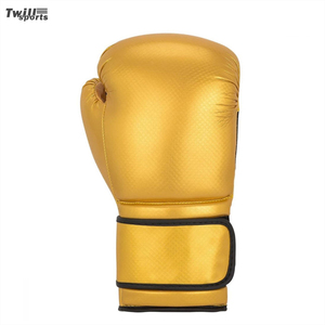 Optimice su rendimiento con los guantes de boxeo de grado profesional Material de cuero de alta calidad de color dorado según la elección del jugador - Product Image 3