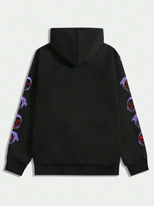 Pull à capuche imprimé pour hommes Sweat-shirt confortable en polaire pour hommes Sweat à capuche 100% coton Sweat à capuche avec logo personnalisé - Product Image 5