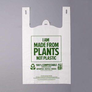 ถุงช้อปปิ้งพลาสติกย่อยสลายได้ถุงใส่เสื้อยืดสำหรับซูเปอร์มาร์เก็ต - Product Image 6
