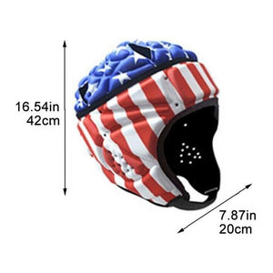 Casco de Fútbol Americano y Rugby 7v7 Ajustable, de Carcasa Suave, Transpirable, Talla Grande, Acolchado, de Alta Calidad, Antibacterial y Personalizable - Product Image 2