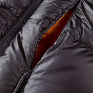 Chaqueta Bomber Acolchada con Capucha para Hombre, Estilo Holgado, Cierre de Cremallera, Negra, para Invierno, Ropa Deportiva, Venta al por Mayor, Personalizada, para Tejido No Tejido - Product Image 4