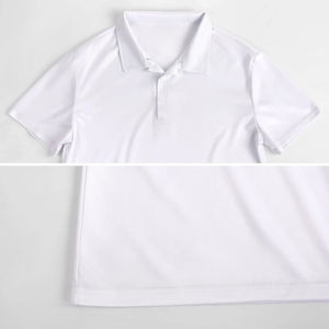 # Chemises courtes respirantes pour hommes et femmes Cool Solid Chic Business Casual Polos Slim Fit pour hommes - Product Image 6