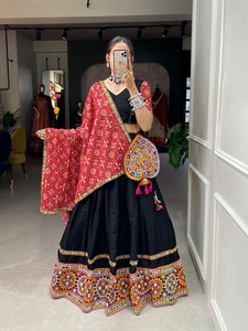 Beautiful l Navratri Collections for Women Color <b>Full</b> Gamthi Work Navratri Special Lehega Choli - Product Image 5